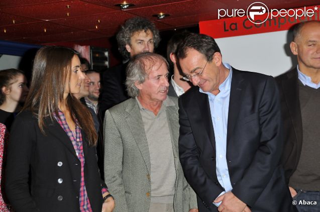 Jean-Pierre Pernaut, Jacques Laffite et sa fille Margot le 30 novembre 2011 à Paris