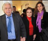 Michel Galabru, ici avec sa femme Claude et sa fille Emmanuelle a reçu la Grande médaille Vermeil de la Ville de Paris des mains du maire Bertrand Delanoë le 6 décembre 2011 à Paris