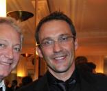 Laurent Boyer et Julien Courbet à la remise de la Légion d'honneur d'Axel Duroux