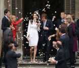 Paul McCartney et Nancy Shevell lors de leur mariage à Londres le 9 octobre 2011. Pour l'ouverture du bal, Macca avait fait jouer la chanson  My Valentine , écrite en 2009 en l'honneur de sa dulcinée.