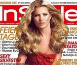 Kate Moss en couverture du InStyle allemand de janvier 2011. 