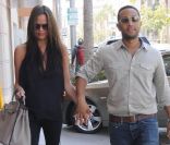 John Legend et sa fiancée Chrissy Tiegen à Los Angeles le 29 septembre 2011