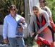 Jodie Kidd, son époux, et leur petit Indio en décembre 2011.
