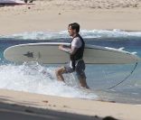 Anthony Kiedis et son fils Everly à Saint-Barthélemy, le 29 décembre 2011.