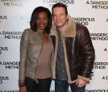Samuel Le Bihan et sa femme Daniela Beye le 12 décembre 2011 