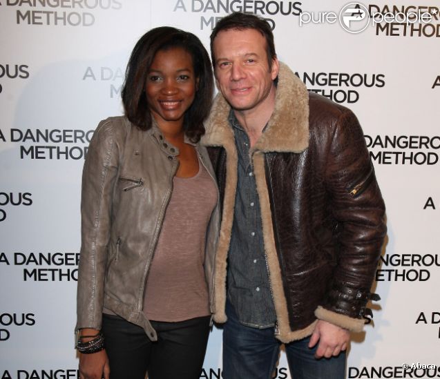 Samuel Le Bihan et sa femme Daniela Beye le 12 décembre 2011 