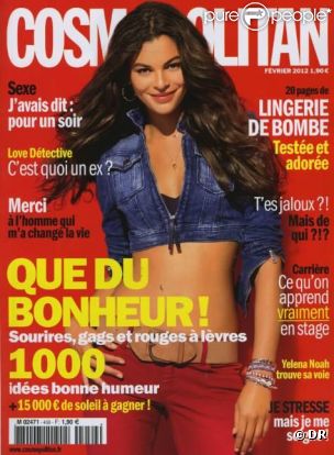 Une du magazine Cosmopolitan avec Yelena Noah