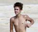 Justin Bieber court sur une plage de Cabo San Lucas au Mexique, le samedi 7 janvier 2012.
