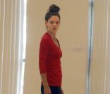 Katie Holmes lors d\'un cours de danse à New York le 30 décembre 2011