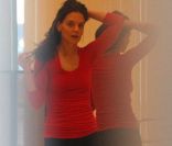 Katie Holmes lors d\'un cours de danse à New York le 30 décembre 2011