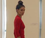 Katie Holmes lors d\'un cours de danse à New York le 30 décembre 2011
