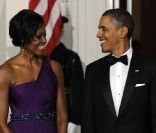 Michelle et Barack Obama à Washington le 13 octobre 2011.