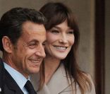 Carla Bruni-Sarkozy et Nicolas Sarkozy à l'Élysée, septembre 2010.
