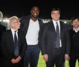 Jean-Luc Hees, David Douillet, Teddy Riner et Leonardo. Teddy Riner a été sacré sportif de l'année 2011 par les auditeurs de Radio France le 10 janvier 2012 à Paris