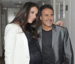 Elisa Tovati et José Garcia en coulisses de Vivement Dimanche spécial La vérité si je mens ! 3, diffusé le 15 janvier 2012 sur France 2 