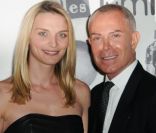 Sarah Marshall et Jean-Claude Jitrois lors de la cérémonie des Lumières, à Paris le 13 janvier 2012.
