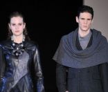 Giorgio Armani présentait sa collection automne-hiver 2012-2013 pour son label Emporio Armani à Milan, le 15 janvier 2012. 