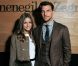 Olivia Palermo et son conjoint Huebl Johannes assistent au défilé Ermenegildo Zegna à Milan, le 14 janvier 2012.