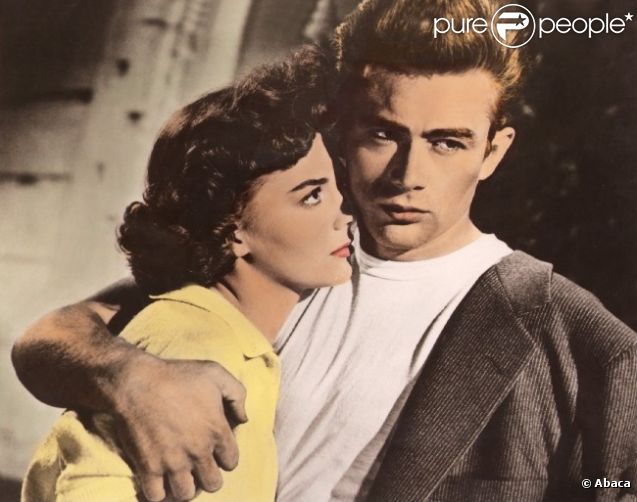 James Dean et Natalie Wood dans La Fureur de vivre.