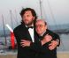 Le cinéaste grec Theo Angelopoulos avec Emir Kusturica au Festival de Cannes en 1995