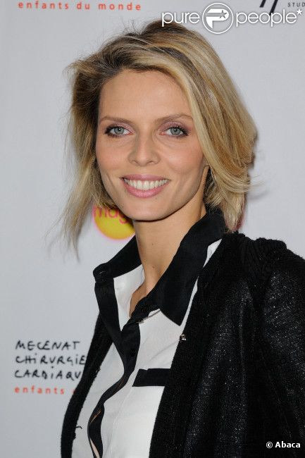Sylvie Tellier lors de l'élection Cadum Baby 2012 à Paris, le 24 janvier 2012