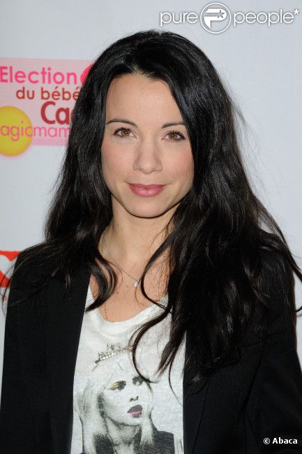 Anne-Gaëlle Riccio lors de l'élection Cadum Baby 2012 à Paris, le 24 janvier 2012