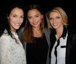 Sylvie Tellier, Sandrine Quétier et Linda Hardy lors de l\'élection Cadum Baby 2012 à Paris, le 24 janvier 2012