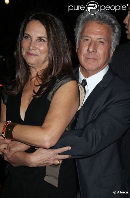 Dustin Hoffman et sa femme Lisa Gottsegen à l'avant-première de la série Luck, à Los Angeles le 25 janvier 2012.