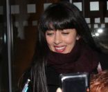 Nolwenn Leroy à la sortie de la radio RTL après avoir reçu son prix RTL-Le Parisien-Aujourd\'hui en France à Paris le 27 janvier 2012