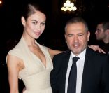 Olga Kurylenko et Elie Saab au Dîner De La Mode à Paris, le 26 janvier 2012.