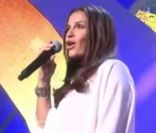 Elisa Tovati et Tom Dice lors des répétitions pour les NRJ Music Awards, le 28 janvier sur TF1