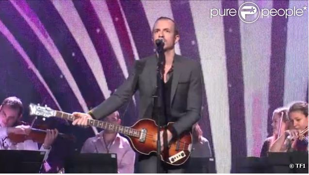 Calogero lors des répétitions pour les NRJ Music Awards, le 28 janvier sur TF1