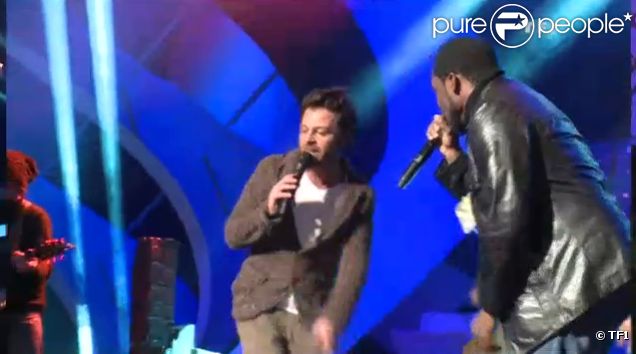 Christophe Maé lors des répétitions pour les NRJ Music Awards, le 28 janvier sur TF1