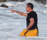 Matt Damon à Saint-Barthélemy, le 19 janvier 2012.