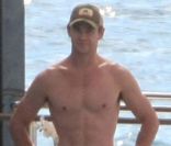 Chris Hemsworth à Saint-Barthélemy, le 19 janvier 2012.