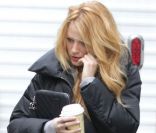  Blake Lively en pause sur le tournage de Gossip Girl à New York le 1er février 2012 