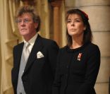 La princesse Caroline et le prince Ernst August de Hanovre en novembre 2008 lors de la messe dans le cadre des célébrations de la fête nationale monégasque.<br />