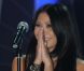 Anggun aux Globes de Cristal, au Lido, le 6 février 2012.