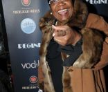 Firmine Richard aux Globes de Cristal, au Lido, le 6 février 2012.