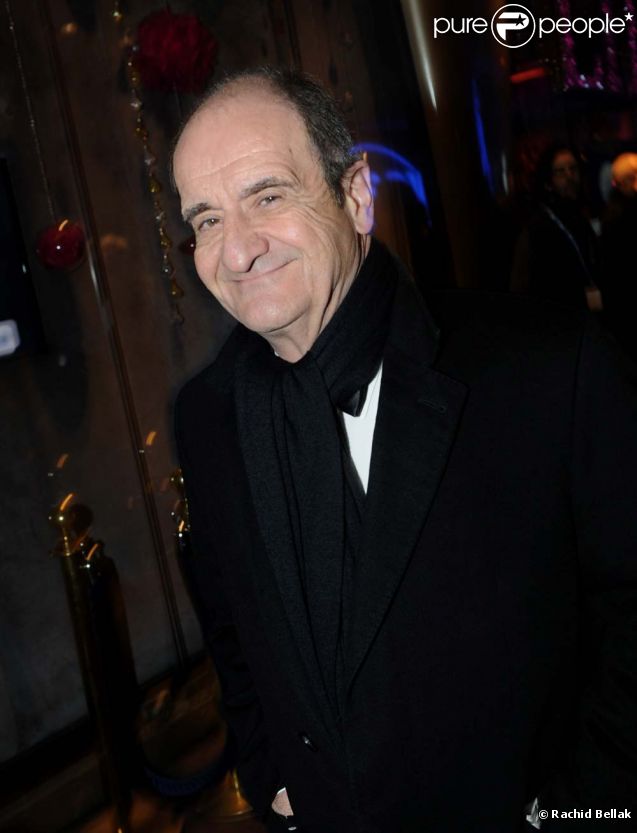Pierre Lescure aux Globes de Cristal, au Lido, le 6 février 2012.