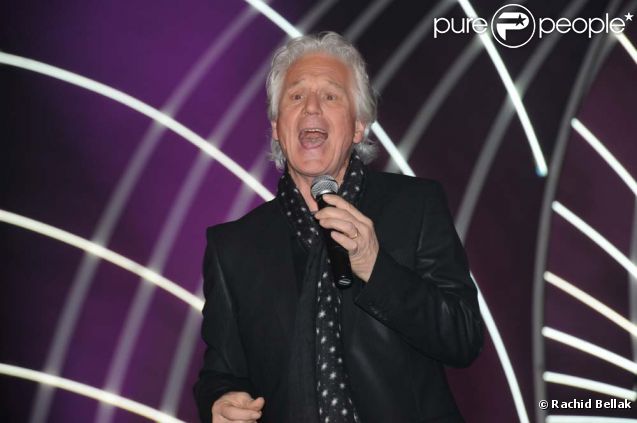 Gérard Lenorman aux Globes de Cristal, au Lido, le 6 février 2012.