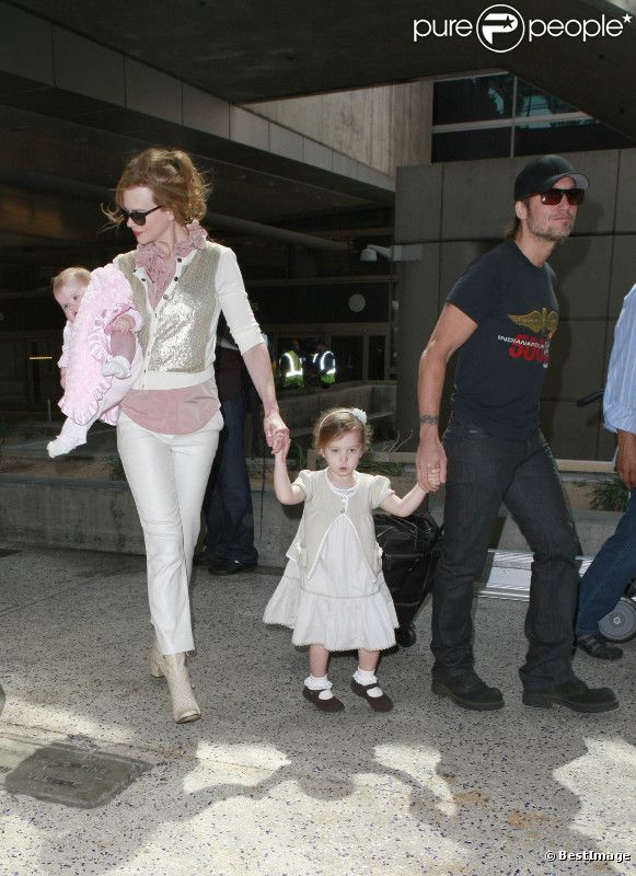 Nicole Kidman, Keith Urban et leurs filles Faith Margaret et Sunday Rose à Los Angeles en juillet 2011 