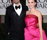 Natalie Portman et Benjamin Millepied lors des Golden Globes 2012