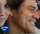 Image d'archives de Jane et son père Jim Carrey dévoilée dans  American Idol . Casting diffusé le 22 janvier 2012 sur la Fox.