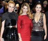 Léa Seydoux, Virginie Ledoyen et Diane Kruger lors de la soirée d'ouverture du Festival de Berlin, le 9 février 2012.