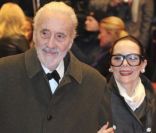 Christopher Lee et sa femme lors de la soirée d'ouverture du Festival de Berlin, le 9 février 2012.