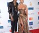 Amber Rose pose sur le tapis rouge, lors de la soirée des Pre-Grammy, le samedi 11 février 2012 à Los Angeles.