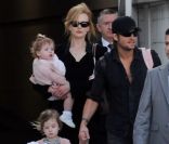 Nicole Kidman, Keith Urban et leurs deux filles Sunday Rose et Faith Margaret le 14 février 2012 à Sydney