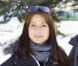 Jennifer Lauret, enceinte, et toute l'équipe de Camping Paradis, à Luchon, le 8 février 2012