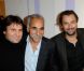 Fabrice Santoro, Mansour Bahrami et Henri Leconte le 16 février 2012 pour l'inauguration d'un espace de restauration chic Côme et d'un Affinity Spa au sein du Waou Club Med Gym Maillot à Paris
